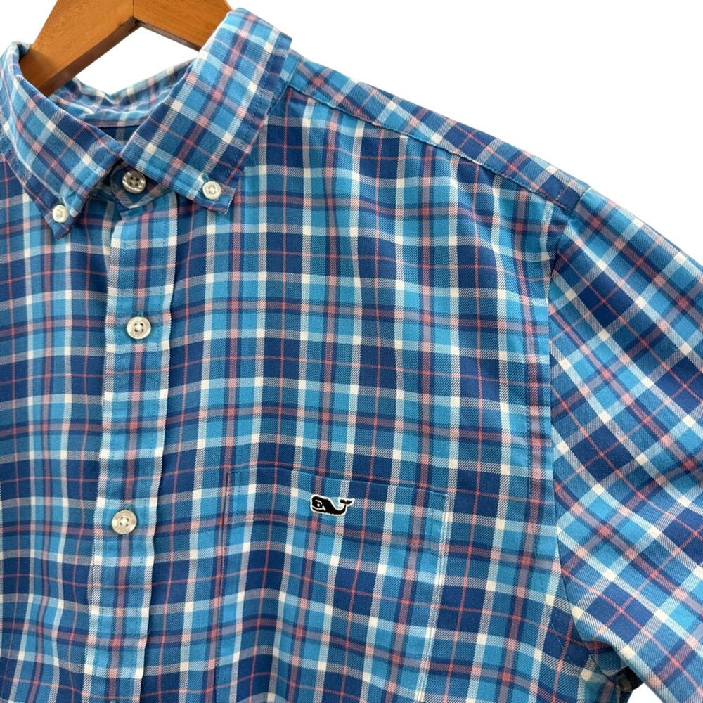 Vineyard Vines Men’s Performance Classic Fit Tucker Button Down Plaid Shirt M - Picture 3 of 9